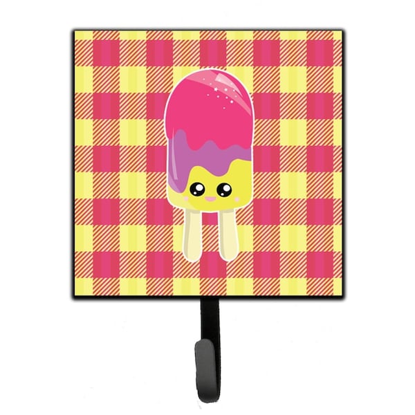 Jensendistributionservices Ice Pop Popsicle Face Gingham Leash or Key Holder MI2088019 - main